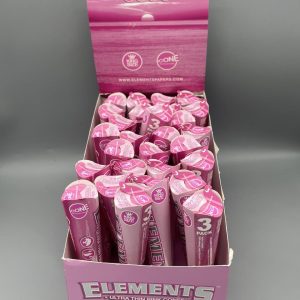ELEMENTS ULTRA THIN PINK CONES 3PACK